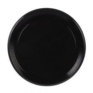 Black Round Plastic Trays | Raw Item