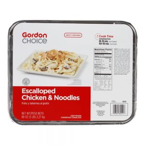 Escalloped Chicken & Noodles Entree | Packaged