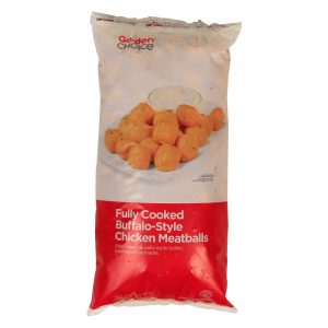 Cooked Chicken Buffalo Meatballs | Packaged