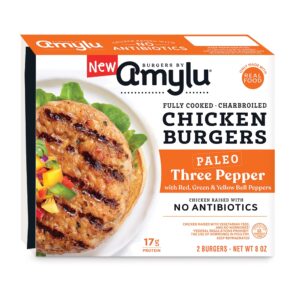 Chicken Burger with Three Pepper | Packaged