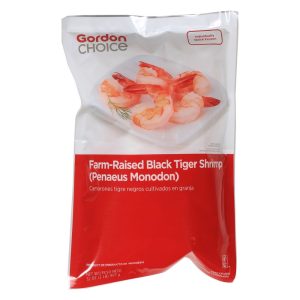 Peeled & Deveined Tiger Shrimp Tail-On | Packaged