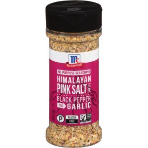 Himalayan Pink Salt with Black Pepper and Garlic All-Purpose Seasoning | Packaged
