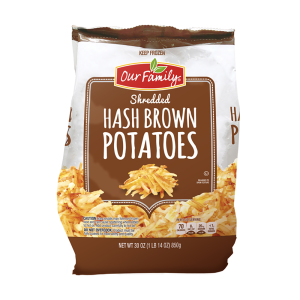 Shredded Hash Brown Potatoes | Packaged