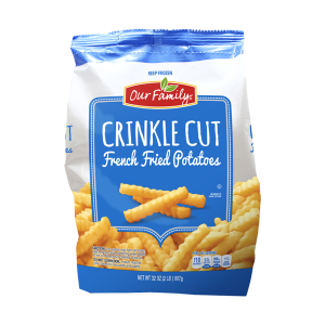 Crinkle Cut French Fried Potatoes | Packaged