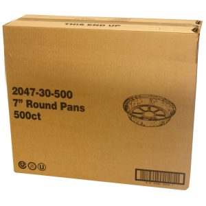 7" Round Foil Containers | Corrugated Box