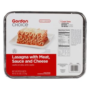Lasagna with Meat, Sauce and Cheese | Packaged
