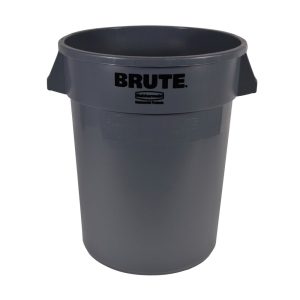 Gray Round Brute Container | Packaged