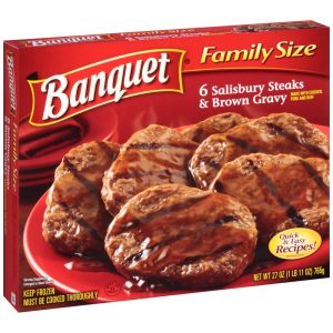 Banquet Salisbury Steak & Brown Gravy | Packaged