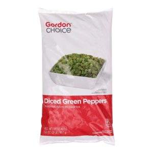 Diced Sweet Green Peppers | Packaged