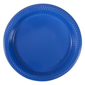 7" Blue Plastic Plate | Raw Item