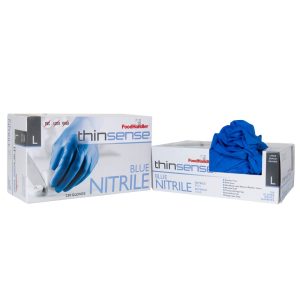 Large Blue Nitrile Powder Free Gloves | Styled