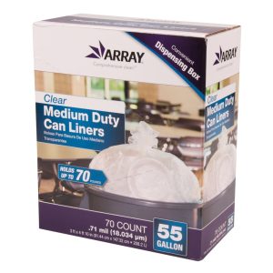 Clear Medium Duty Can Liners | Packaged