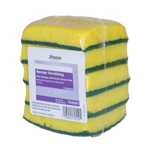 Scrubbing Sponge Yellow/Green | Packaged
