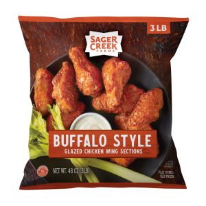 Cooked Glazed Buffalo Chicken Wings | Packaged