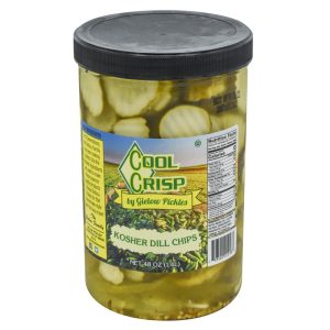 Kosher Dill Pickle Chips | Packaged