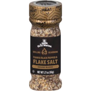 Coarse Black Pepper & Flake Salt House Blend Grilling Seasoning | Packaged