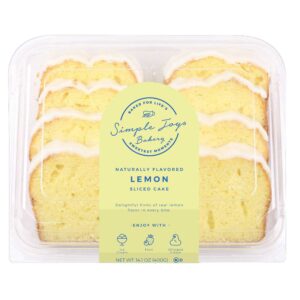 Sliced Lemon Cake Loaf | Packaged