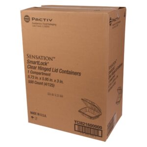 Clear Plastic Hinged Container | Corrugated Box