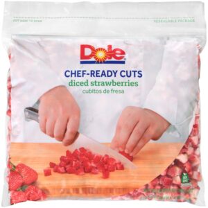 Frozen Diced Strawberries | Packaged