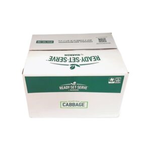 Finely Diced Cabbage with Carrots | Corrugated Box