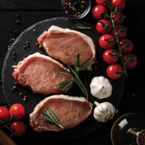 Center Cut Boneless Pork Chops | Styled