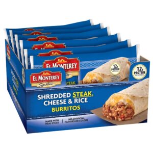 Shredded Steak, Cheese & Rice Burrito | Packaged