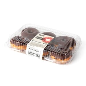 Chocolate Ring Donuts | Packaged