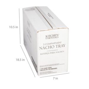 TRAY PLAS 2CMPT NACHO 5X6 4-125CT KE | Corrugated Box