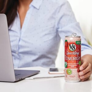 Strawberry Kiwi Sparkling Energy Drink | Styled