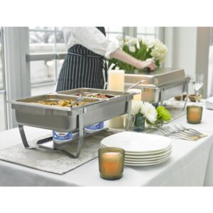 Sterno Folding Stainless Steel Rectangle Chafer | Styled