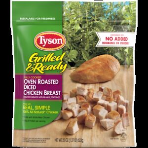 Oven Roasted Seasoned Diced Chicken, FC NAE | Packaged