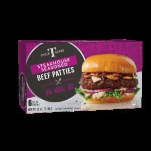 Steakhouse Seasoned Beef Patties | Packaged